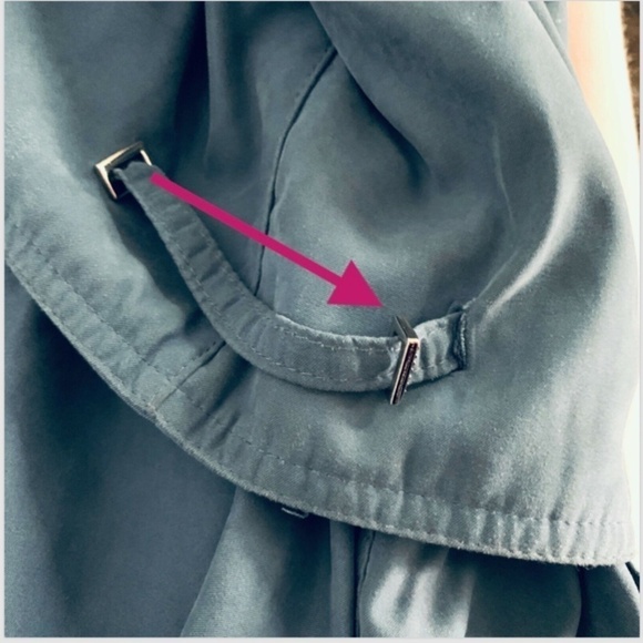 Izzi VTG Winter Puff Coat Blue Toggle Waist Pockets Sz S Full Zip & Snaps #240i - Picture 5 of 8